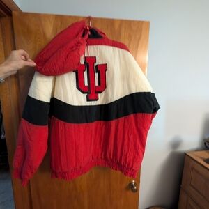 Red and Black IU Men's Jacket